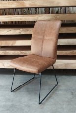 Moderne stoel cognac model Sumba